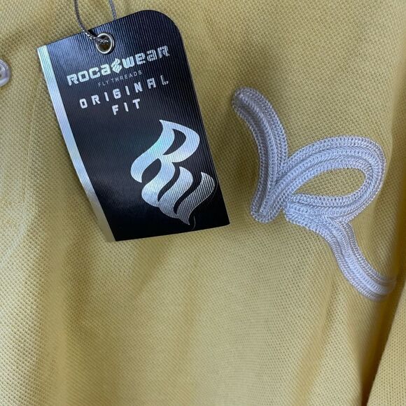 NWT Roca Wear Fly Threads Banana Split Polo Shirt Size 4X - Picture 5 of 6